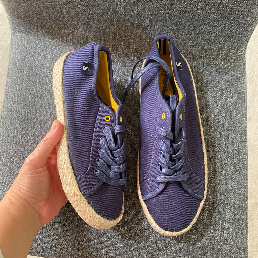 JOULES Canvas Jute Sneakers